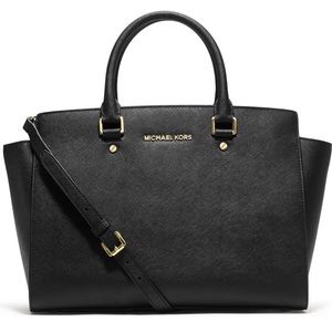 Michael Kors Black Large Selma Satchel Bag
